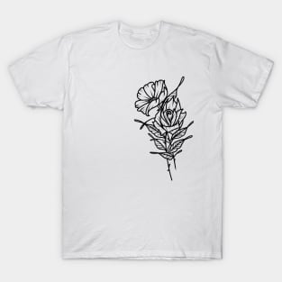 Ornate Floral Tattoo T-Shirt